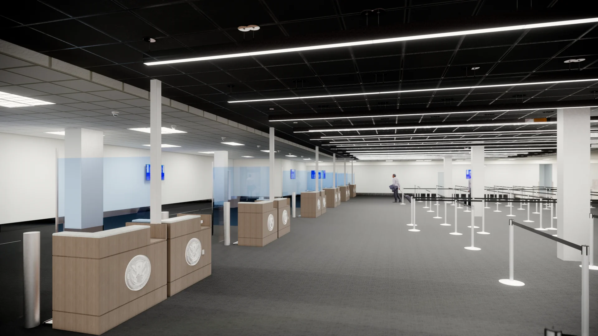 queing area view 06